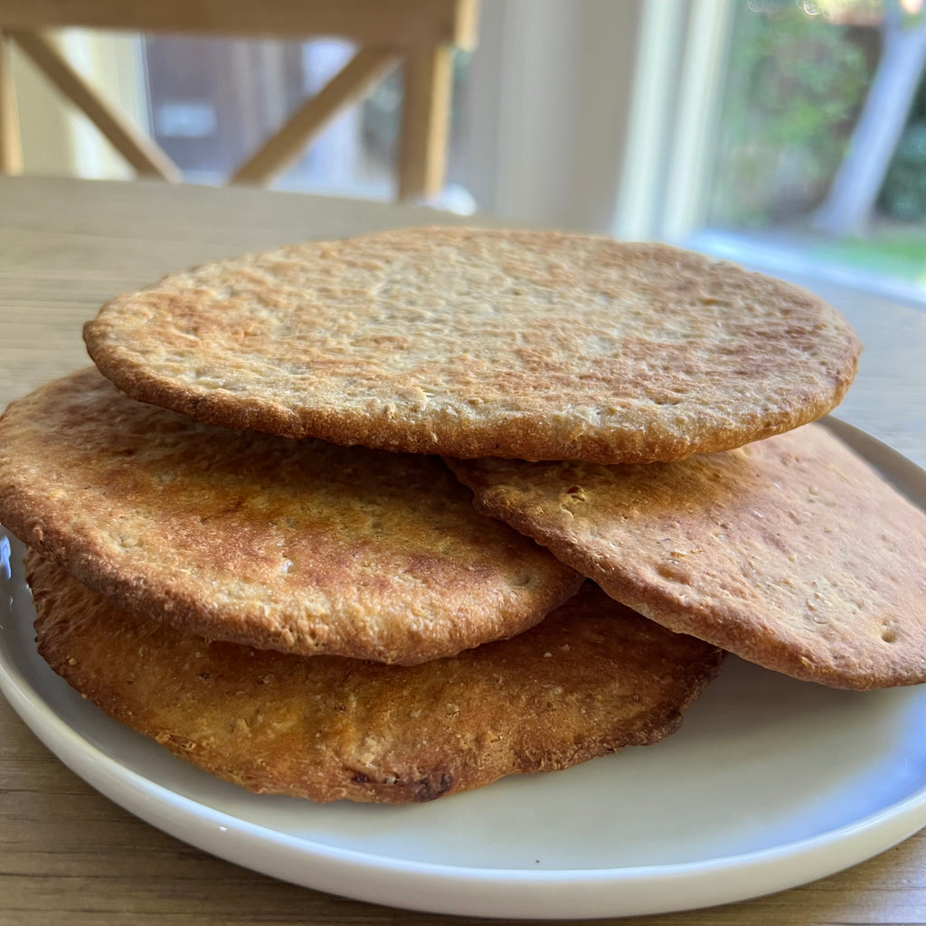 Whole Wheat and Barley Pita with ZA'ATAR MY WORLD® – Meet My Kneads
